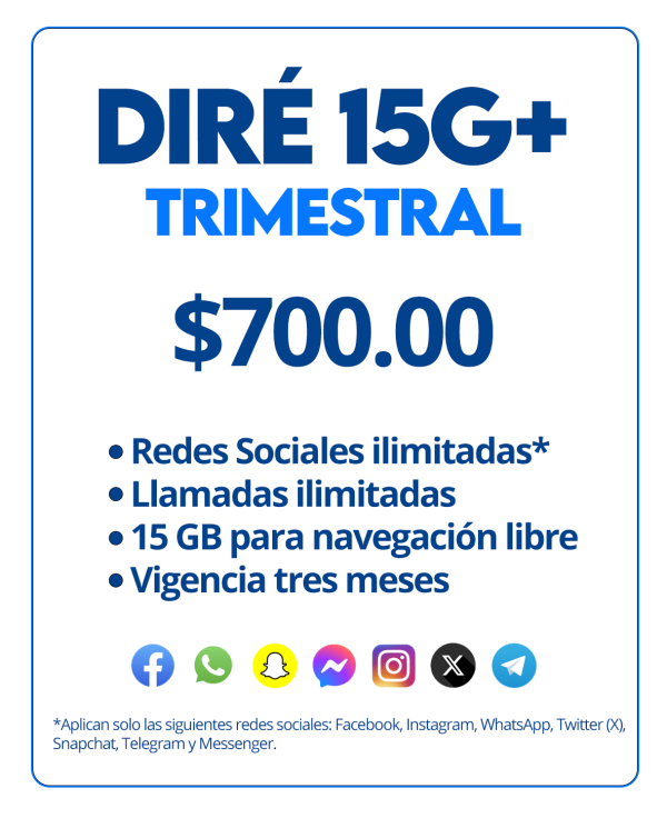 DIRE 15G + TRIMESTRAL