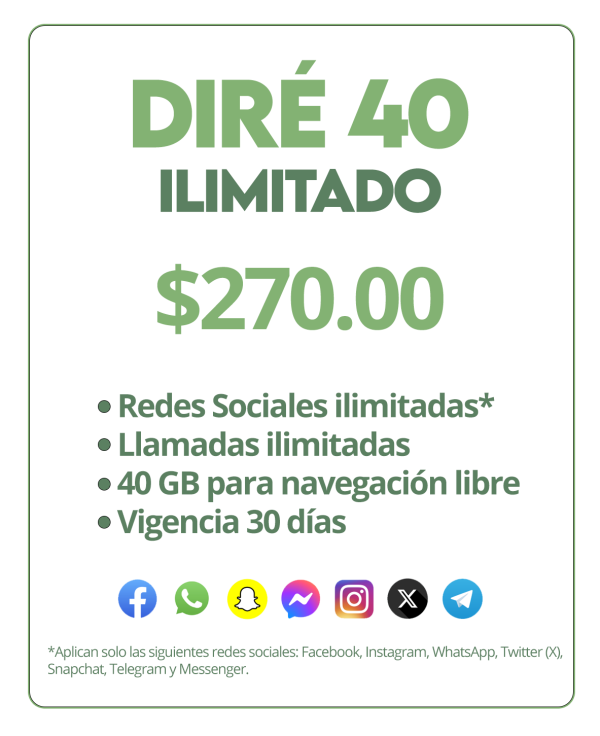 DIRE 40 ILIMITADO